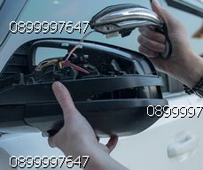 Độ đèn mũi tên gương kính xe hơi ô tô